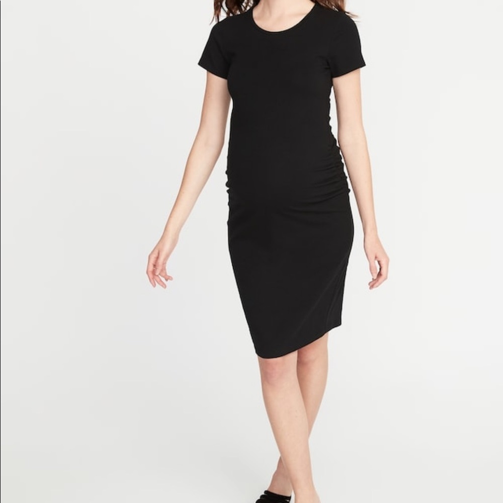 Black Bodycon maternity dress, Size L